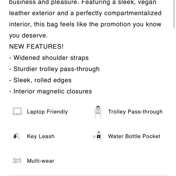 Black Crocodile Beis Work Tote - Picture 9 of 9